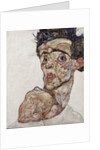 Self-Portrait with Raised Bare Shoulder, 1912 by Anonymous