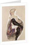 Girl with Crossed Legs, 1911 by Anonymous