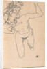 Laying (Falling) Woman with Long Hair, 1917 by Anonymous