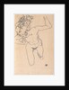 Laying (Falling) Woman with Long Hair, 1917 by Anonymous