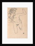 Laying (Falling) Woman with Long Hair, 1917 by Anonymous
