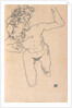 Laying (Falling) Woman with Long Hair, 1917 by Anonymous