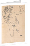 Laying (Falling) Woman with Long Hair, 1917 by Anonymous
