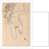 Laying (Falling) Woman with Long Hair, 1917 by Anonymous