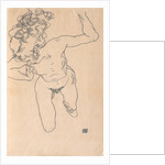 Laying (Falling) Woman with Long Hair, 1917 by Anonymous