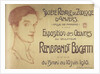 Self-portrait. Poster for Rembrandt Bugattis Antwerp Exposition, c. 1910 by Anonymous