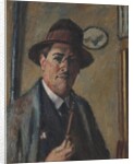 Self-Portrait with a pipe by Anonymous