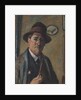 Self-Portrait with a pipe by Anonymous