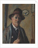 Self-Portrait with a pipe by Anonymous