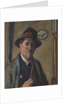 Self-Portrait with a pipe by Anonymous