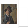 Self-Portrait with a pipe by Anonymous