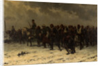 Russian Cavalry and Infantry Escorting Ottoman Prisoners, c. 1916 by Anonymous