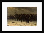 Russian Cavalry and Infantry Escorting Ottoman Prisoners, c. 1916 by Anonymous