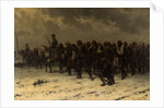 Russian Cavalry and Infantry Escorting Ottoman Prisoners, c. 1916 by Anonymous