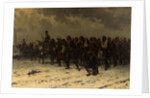 Russian Cavalry and Infantry Escorting Ottoman Prisoners, c. 1916 by Anonymous