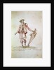 Portrait of Jacopo Peri. Costume design of Arion in the 5th Intermedio of La Pellegrina, by Anonymous