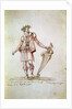 Portrait of Jacopo Peri. Costume design of Arion in the 5th Intermedio of La Pellegrina, by Anonymous
