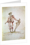 Portrait of Jacopo Peri. Costume design of Arion in the 5th Intermedio of La Pellegrina, by Anonymous