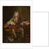 Portrait of the composer Marin Marais, 1704 by Anonymous