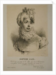 Portrait of the singer and composer Edmée Sophie Gail, 1819 by Anonymous