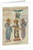 Ivan Alexander of Bulgaria with Jesus Christ and Constantine Manasses (Miniature of Manasses chronic by Anonymous