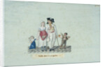 Family going to the tavern, c. 1793 by Anonymous