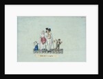 Family going to the tavern, c. 1793 by Anonymous