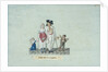 Family going to the tavern, c. 1793 by Anonymous