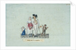 Family going to the tavern, c. 1793 by Anonymous