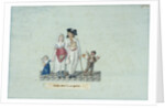 Family going to the tavern, c. 1793 by Anonymous