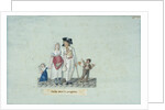 Family going to the tavern, c. 1793 by Anonymous