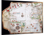 Nautical chart, 1558 by Anonymous