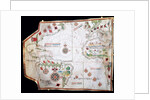 Nautical chart, 1558 by Anonymous