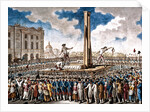 The Execution of Louis XVI in the Place de la Revolution on 21 January 1793, 1790s by Anonymous