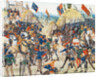 The Battle of Crécy on 26 August 1346 (Miniature from the Grandes Chroniques de France by Jean Frois by Anonymous