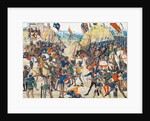 The Battle of Crécy on 26 August 1346 (Miniature from the Grandes Chroniques de France by Jean Frois by Anonymous