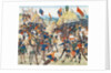 The Battle of Crécy on 26 August 1346 (Miniature from the Grandes Chroniques de France by Jean Frois by Anonymous