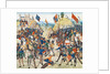 The Battle of Crécy on 26 August 1346 (Miniature from the Grandes Chroniques de France by Jean Frois by Anonymous