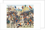 The Battle of Crécy on 26 August 1346 (Miniature from the Grandes Chroniques de France by Jean Frois by Anonymous