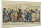 Dawdlers of the Rue du Coq or The Martinets printshop, c. 1810 by Anonymous