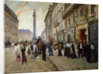 Workers leaving the Maison Paquin, in the Rue de La Paix, c. 1912 by Anonymous