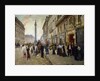 Workers leaving the Maison Paquin, in the Rue de La Paix, c. 1912 by Anonymous