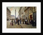 Workers leaving the Maison Paquin, in the Rue de La Paix, c. 1912 by Anonymous