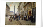 Workers leaving the Maison Paquin, in the Rue de La Paix, c. 1912 by Anonymous