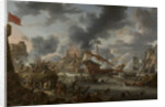 A naval battle between Christians and Turks, 1657 by Anonymous