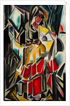 Lady with a fan, 1913-1915 by Anonymous