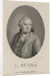 Portrait of the composer Georg Benda, Late 18th cent by Anonymous