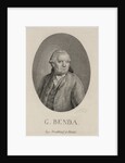Portrait of the composer Georg Benda, Late 18th cent by Anonymous