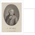 Portrait of the composer Georg Benda, Late 18th cent by Anonymous