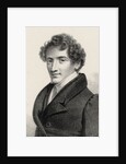Portrait of the composer and singer Jean-Baptiste Chollet, 1835 by Anonymous
